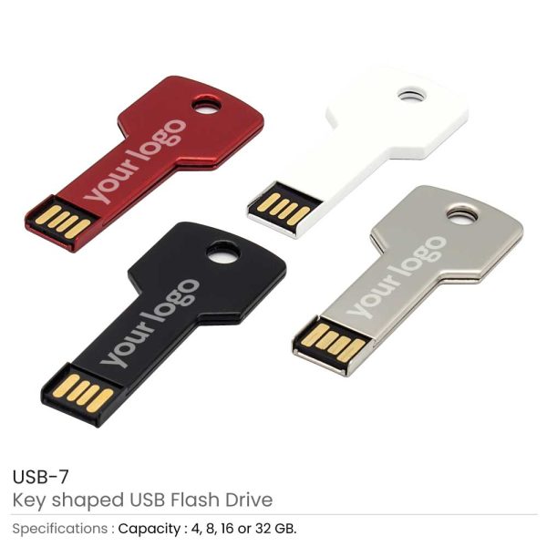 Key shaped USB Flash Drives