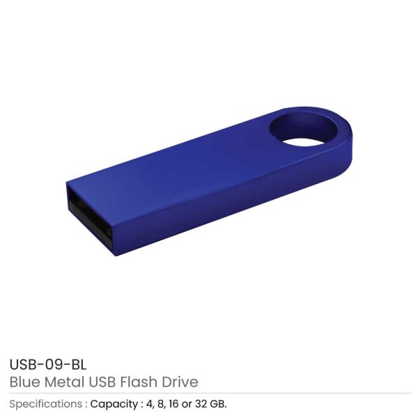 Metal USB Flash Drives 09 BL