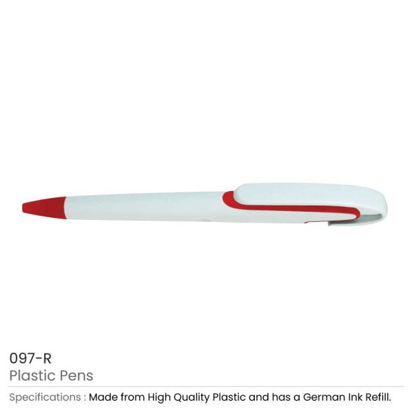 Red Plastic Pens