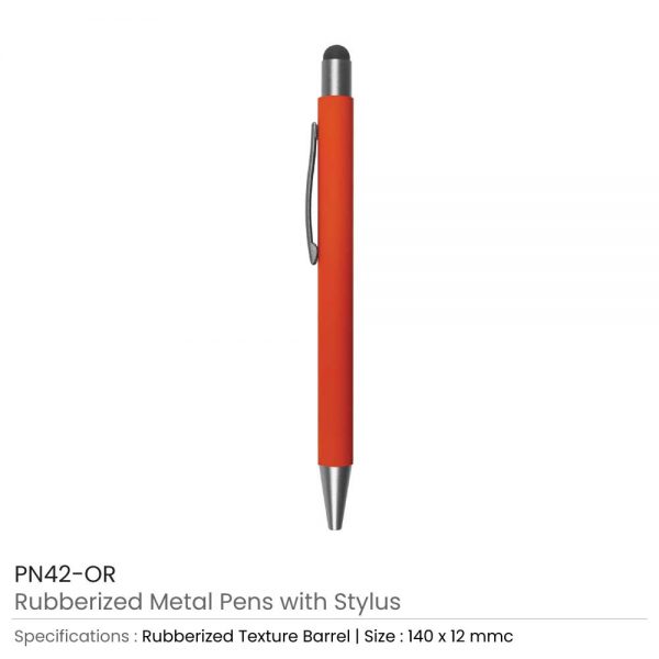 Stylus Metal Pens Orange