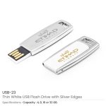 Thin White USB-23