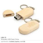 Wooden Key Holder USB Flash Drives