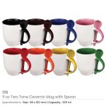 Ceramic Mugs with Spoon 170