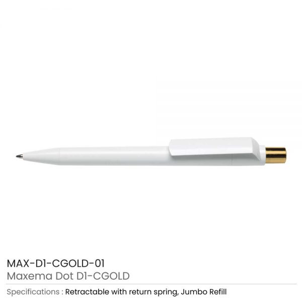 Maxema Pens Dot CGold White