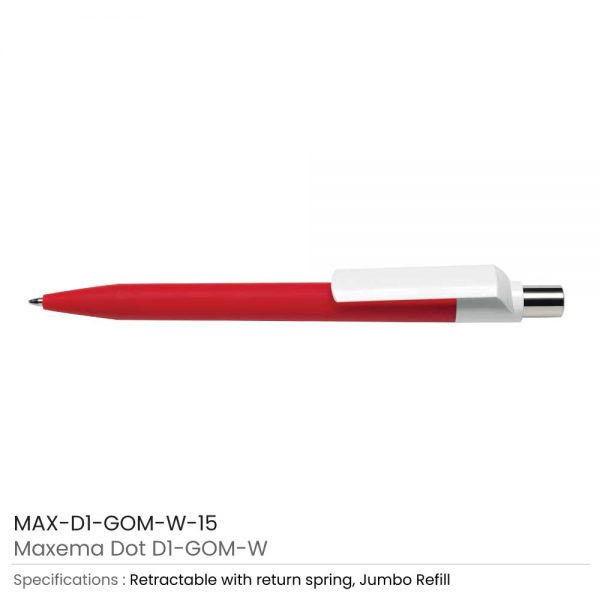 Dot Pen with White Clip 15