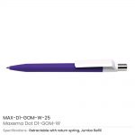 Dot-Pen-with-White-Clip-MAX-D1-GOM-W-25
