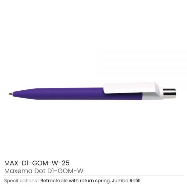 Dot Pen with White Clip 25