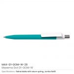 Dot-Pen-with-White-Clip-MAX-D1-GOM-W-26