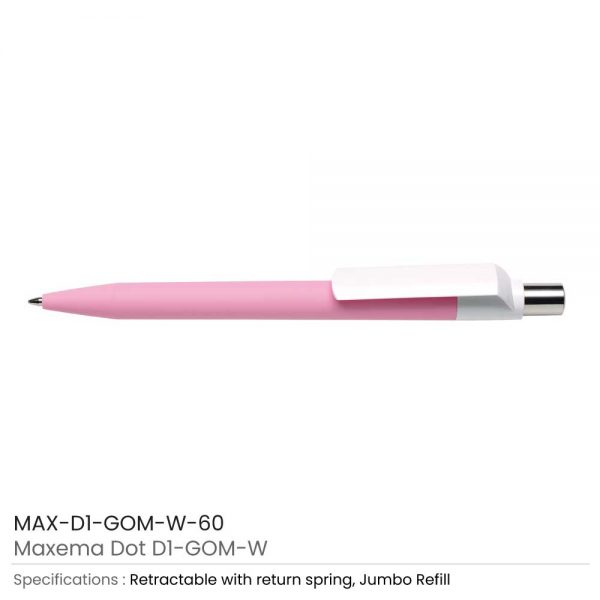 Dot Pen with White Clip 60