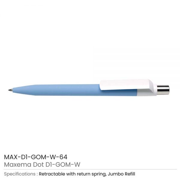 Dot Pen with White Clip 64