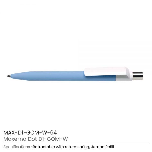 Dot Pen with White Clip 64