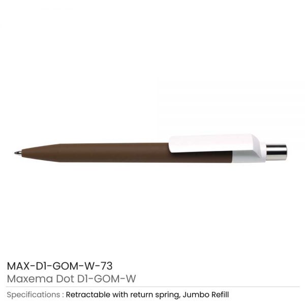 Dot Pen with White Clip 73
