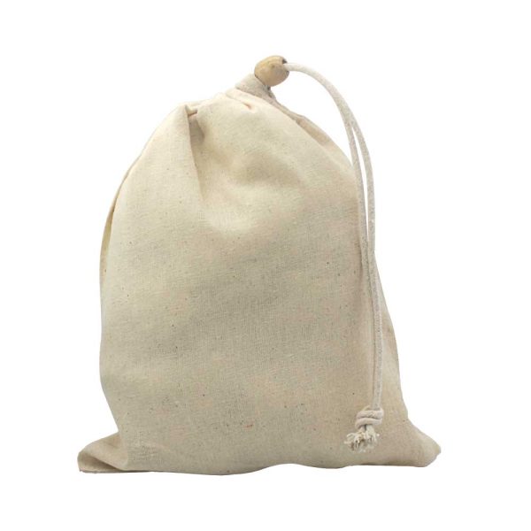Cotton Pouch with Drawstring
