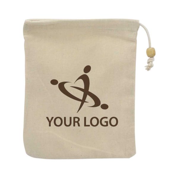 Branding Cotton Pouch with Drawstring
