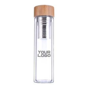 Glass and Bamboo Flask TM-014