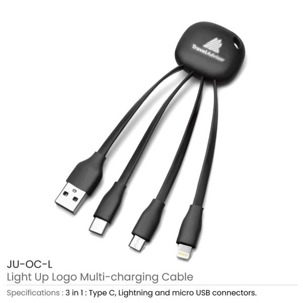 Light Up Logo Multi Charging Cable JU-OC-L
