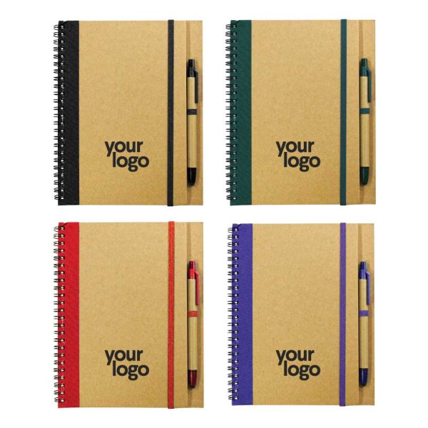 Branding Recycled Notepad with Pen