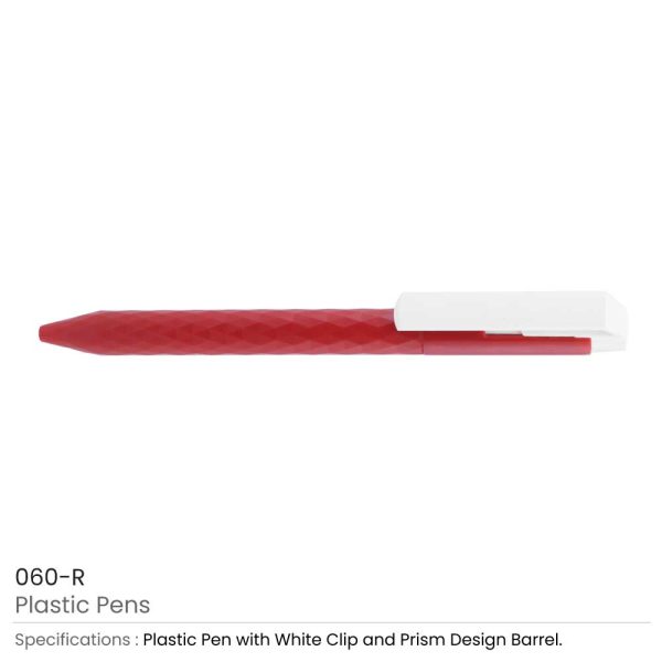 Plastic Pens Red