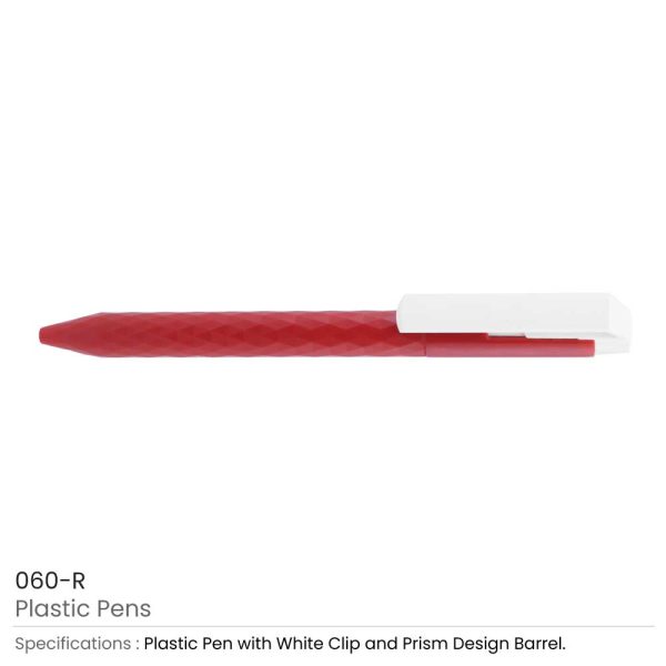 Plastic Pens Red