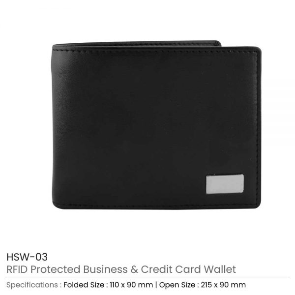RFID Protected BI-Fold Coin Wallet