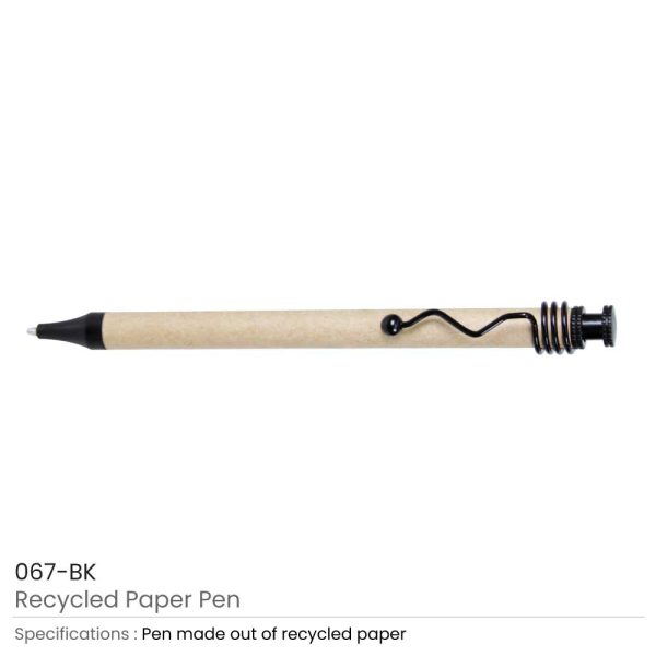 Recycle Paper Pens Black