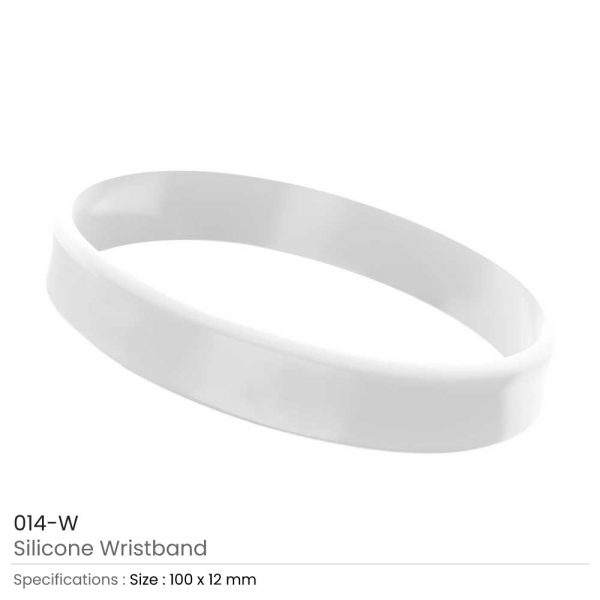Silicone Wristbands White