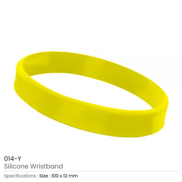 Silicone Wristbands Yellow
