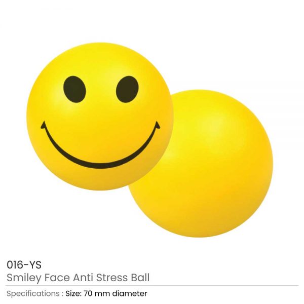 Smiley Face Anti Stress Balls