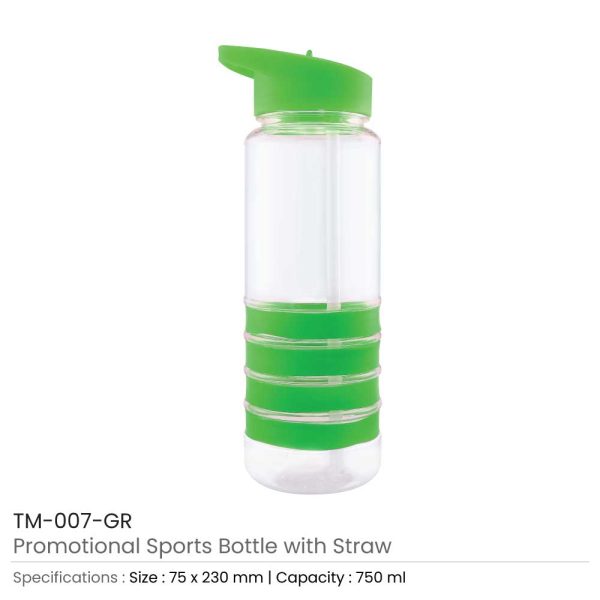 Sports Bottle with Straw TM-007