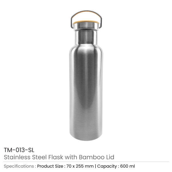 Stainless Steel Flask Silver