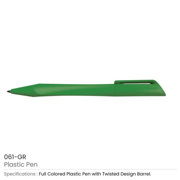 Plastic Pen Green