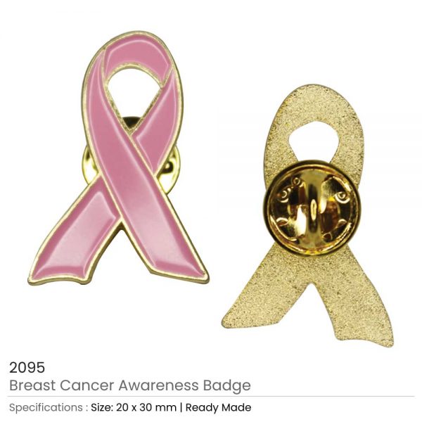Breast Cancer Awareness Pin Badges