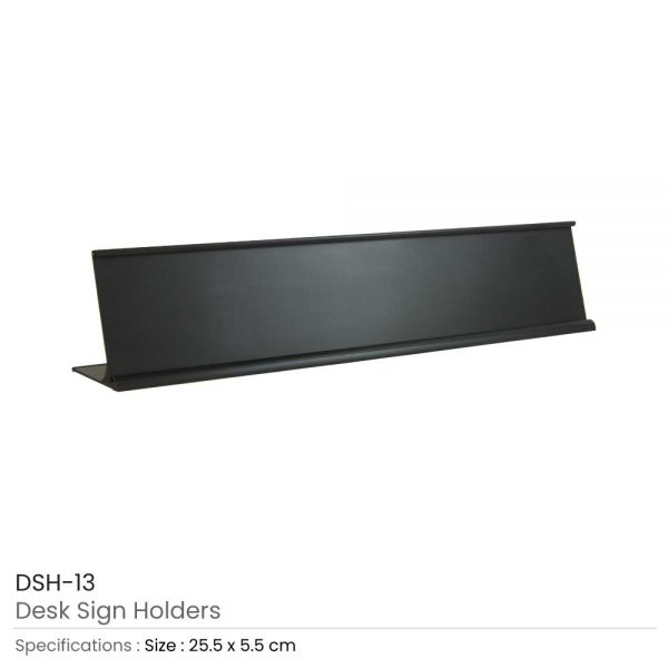 Desk Sign Holders Black