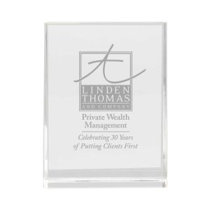 Branding Inclined Rectangular Crystal