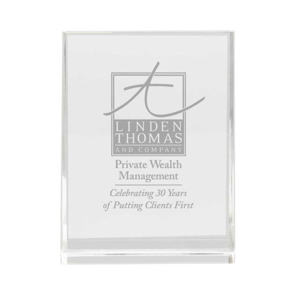 Branding Inclined Rectangular Crystal