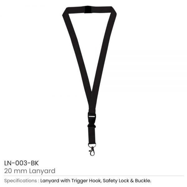 Lanyard Black Color