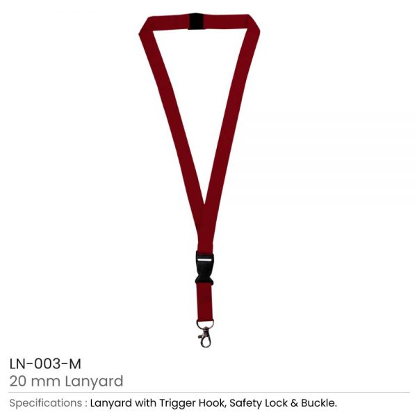 Lanyard Maroon Color