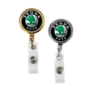 Promotional Round Reel Badge Metal
