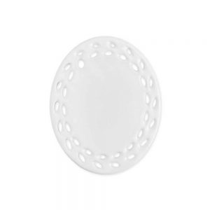 Oval Doily Ceramic Ornaments