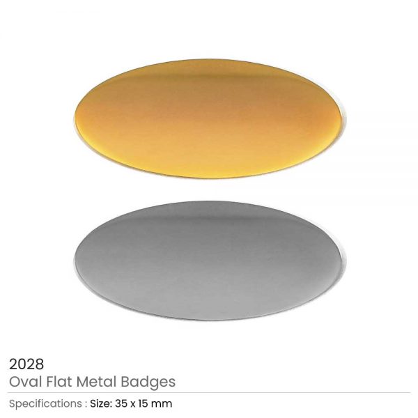 Oval Shape Flat Logo Badges