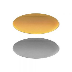 Oval Flat Logo Metal Badges