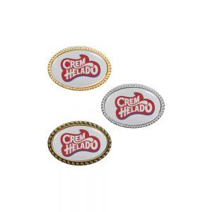 Oval Badges Printed