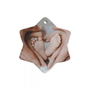 Snowflake ceramic ornaments