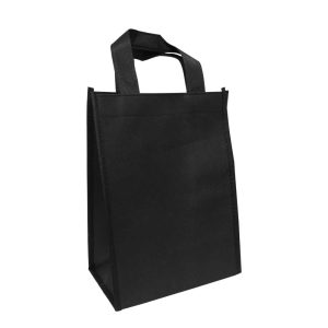 Black Non Woven personalized Bags NW-BK