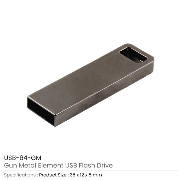 Element USB Flash Gun Metal
