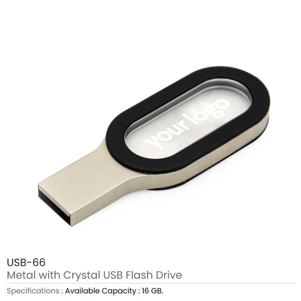 Metal with Crystal USB Flash