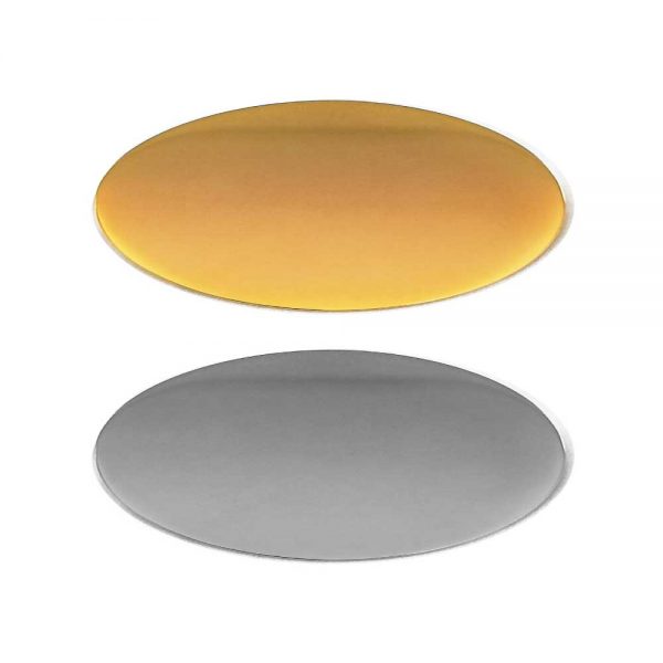 Oval Flat Metal Badges