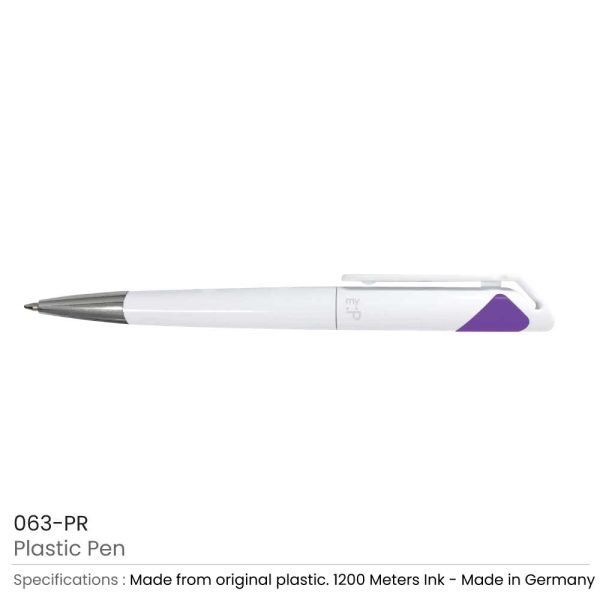 Plastic Pens - Purple