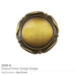 Round-Flower-Design-Logo-Badge-2039-B