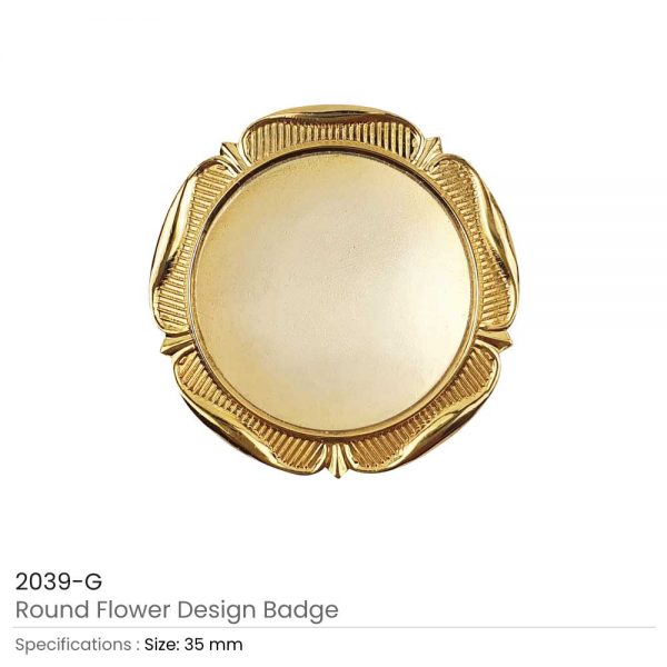 Round Logo Badges Gold
